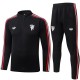 Manchester united tracksuit mens black red training kit 2026-2027